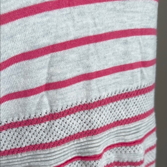 Stitch Fix Market & Spruce Crew Pullover Pink Stripe Sweater Lightweight Women L - Picture 3 of 7